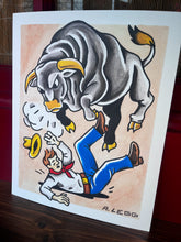 Load image into Gallery viewer, Bull Rider 8x10 Wall art print
