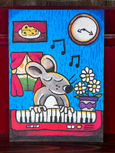 Load image into Gallery viewer, Mouse with Keyboard 5x7 Wall art print

