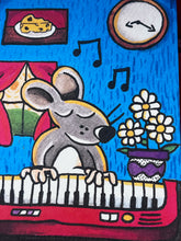 Load image into Gallery viewer, Mouse with Keyboard 5x7 Wall art print
