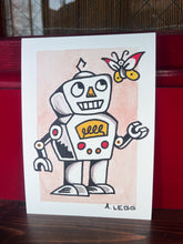 Load image into Gallery viewer, Robot and Butterfly 5x7 Wall art print

